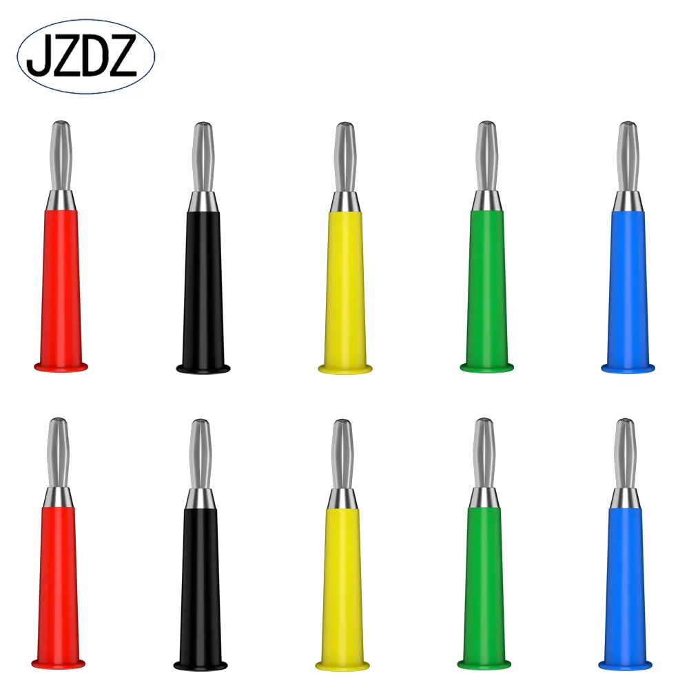 JZDZ 10pcs/lot 4mm Banana Plug Electrical Connector Adaptor 5 Colors J.10011