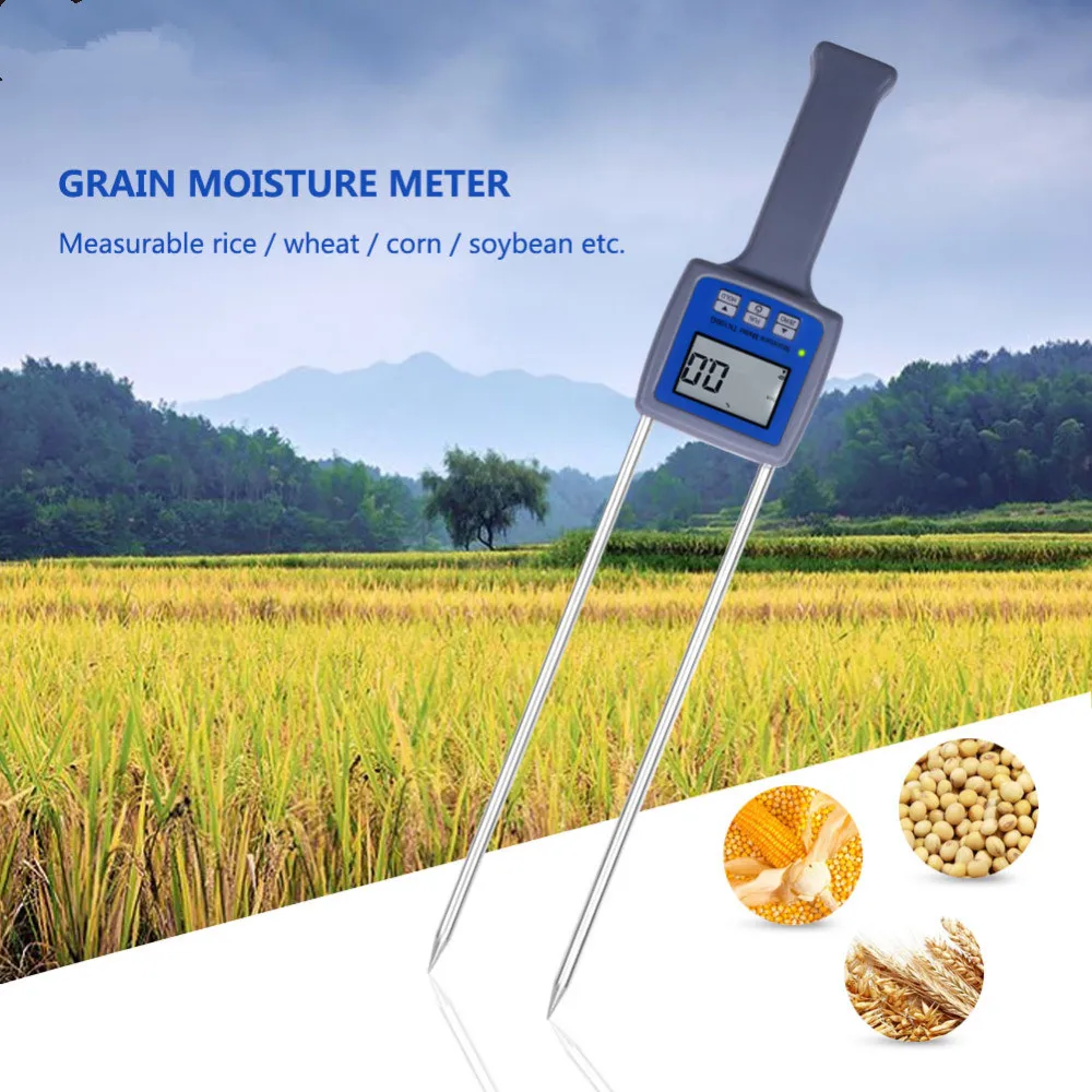 Hot New Brand TK100G Grain Moisture Meter Wheat Maize Soya Beans Paddy Rice Barley Moisture Tester