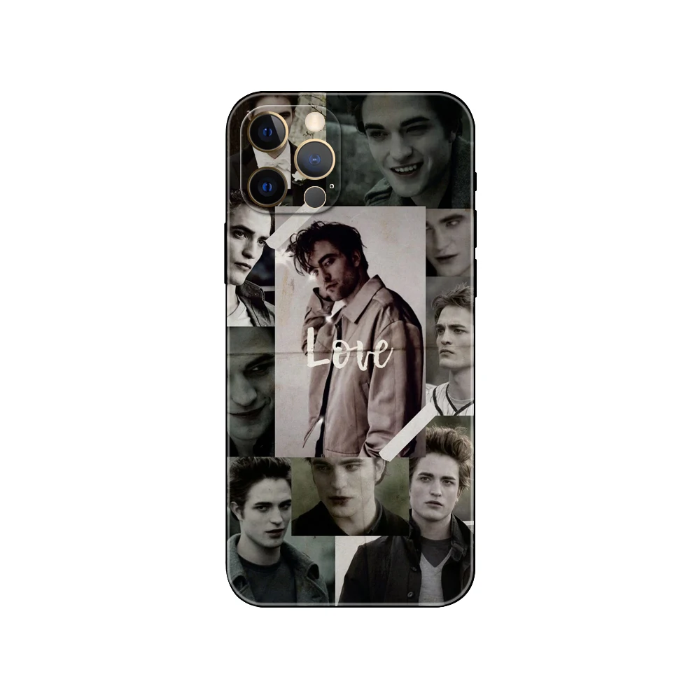 Black tpu case for iphone 5 5s se 6 6s 7 8 plus x 10 XR XS 11 12 13 mini pro MAX back cover Robert Pattinson Twilight Vampire