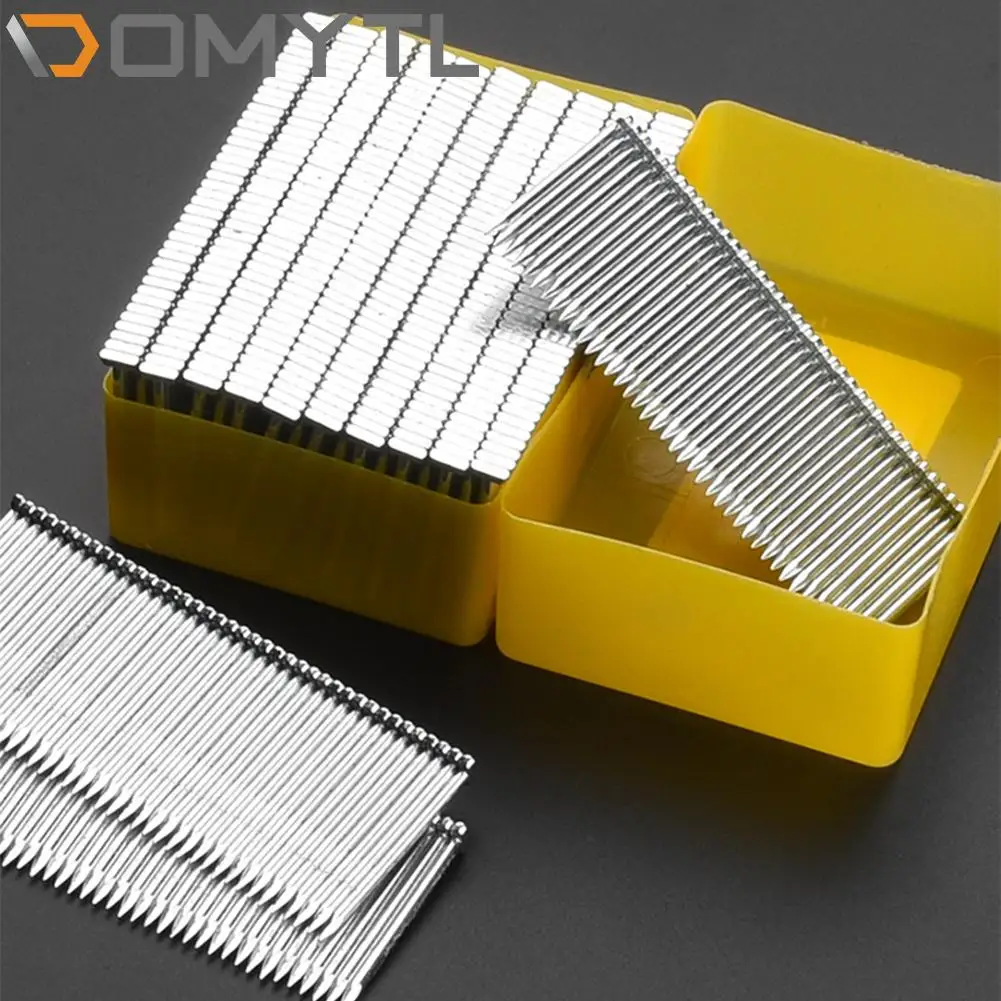 400pcs/720pcs/Box Steel Nails for Electric Straight Staples Pneumatic Air Gun Cement Woodworking Tools Accessories