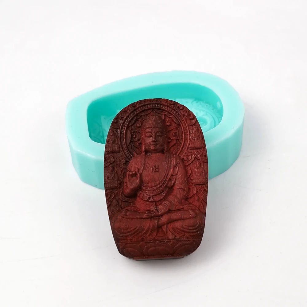 

PRZY TS0206 Amulet Buddha Fondant Mold Silicone Tathagata Guanyin Bodhisattva Blessing Soap Cake Decoration DIY Moulds