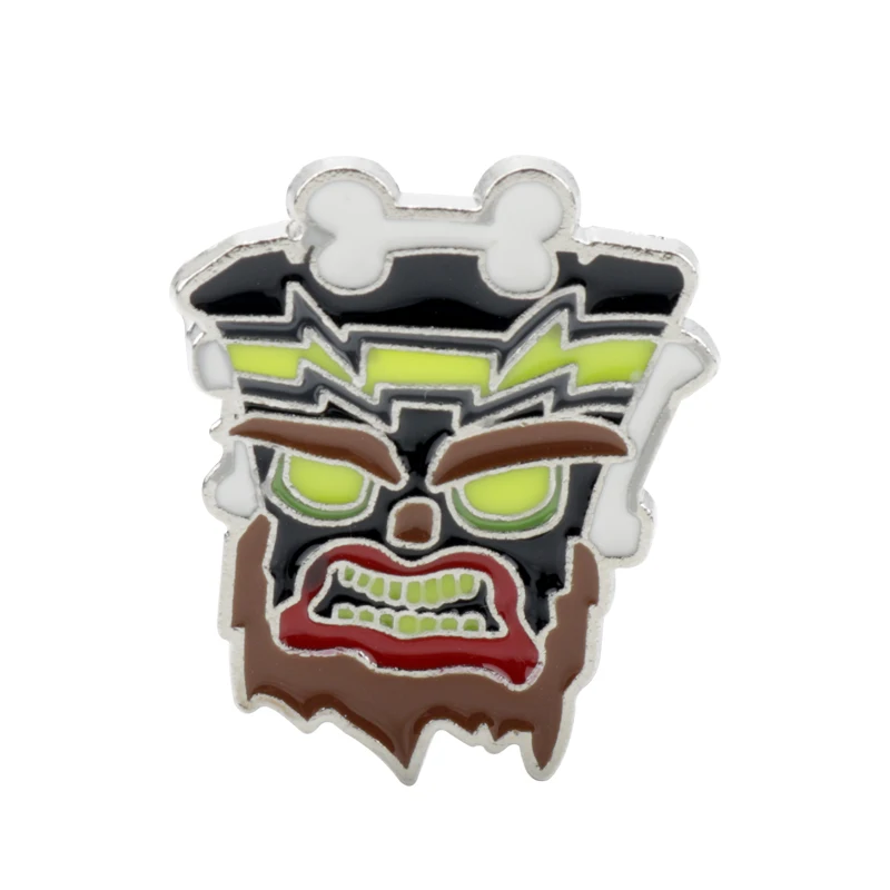 Cartoon Figure Brooch Crash Bandicoot Enamel Badge Pins Brooches Women Men Backpack Pins Woah Gift