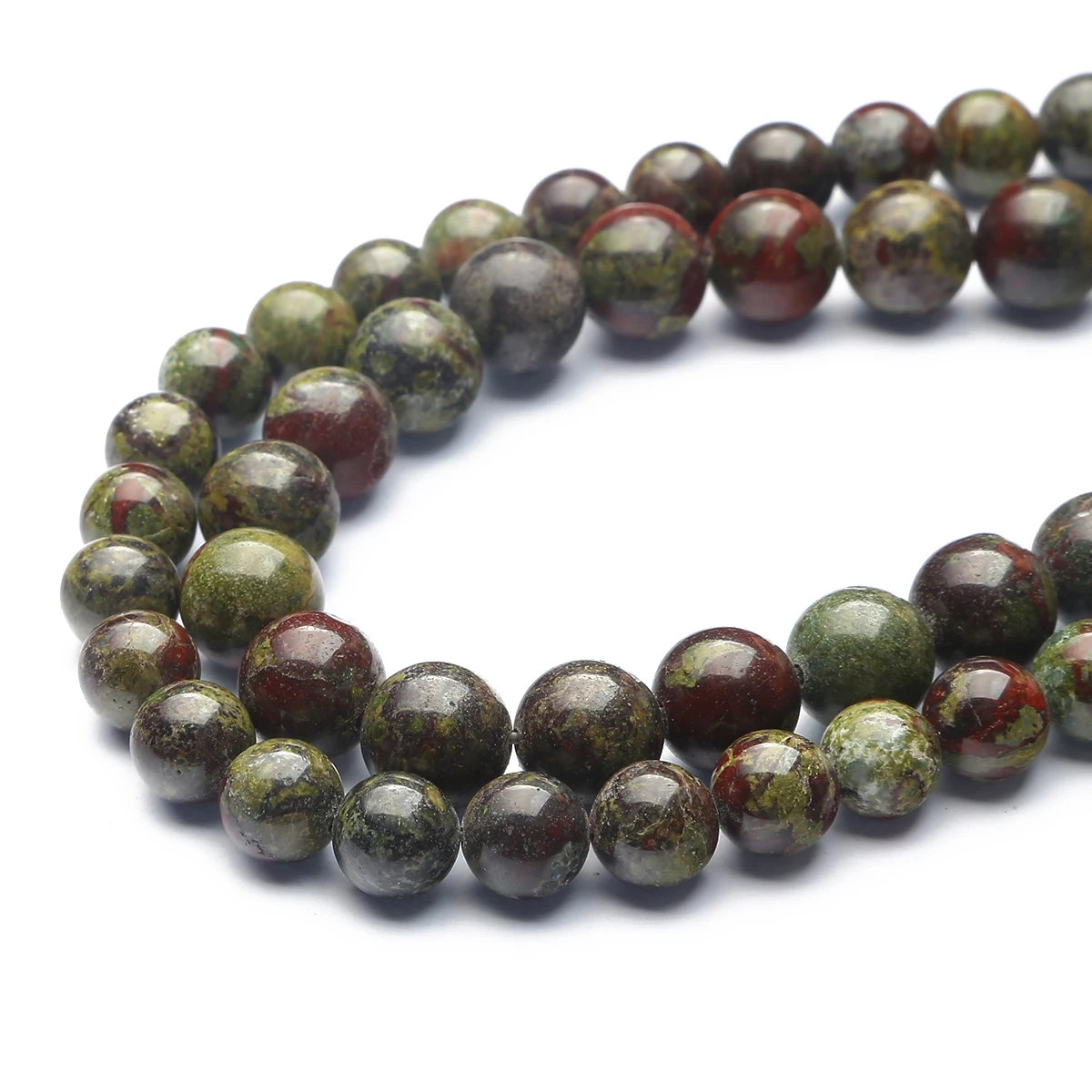 Hot Selling Natural Dragon Blood Jasper Stone Beads,Diameter 4/6/8/10/12mm, Hole Diameter about 1mm,for Jewelry Making DIY