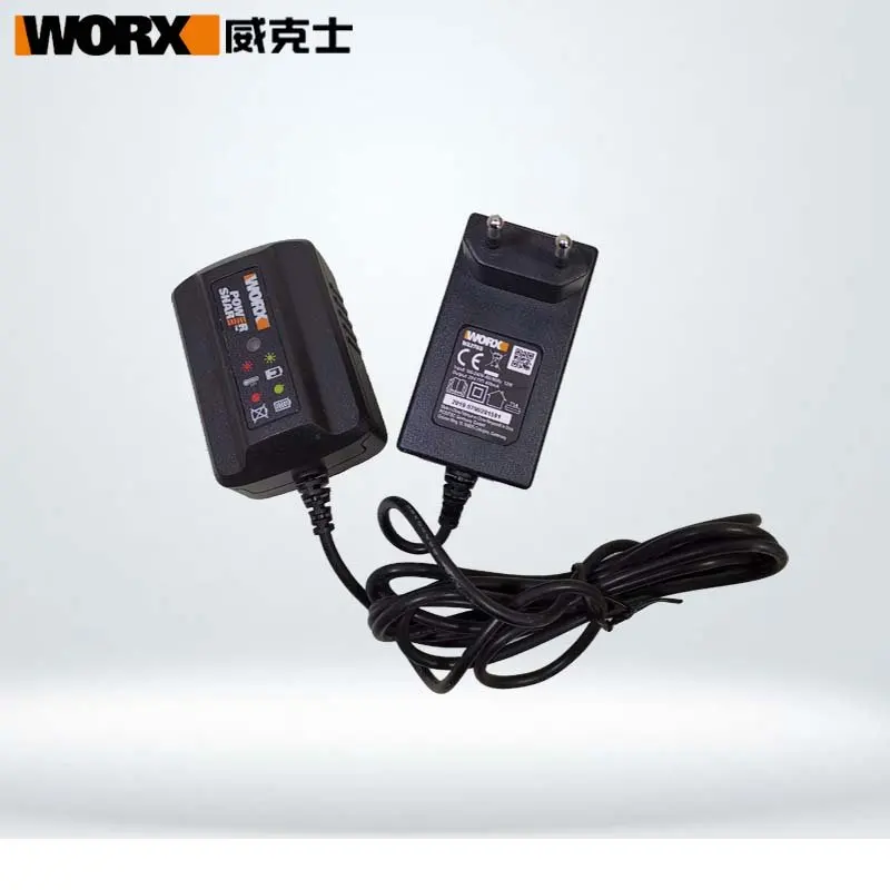 WA3760ชาร์จ worx สำหรับแบตเตอรี่ลิเธียม20V 4Pin WA3551.1 WA3553 WA3550 WA3572เป็นต้น (สินค้าจากโรงงาน p/n ปลั๊ก EU)