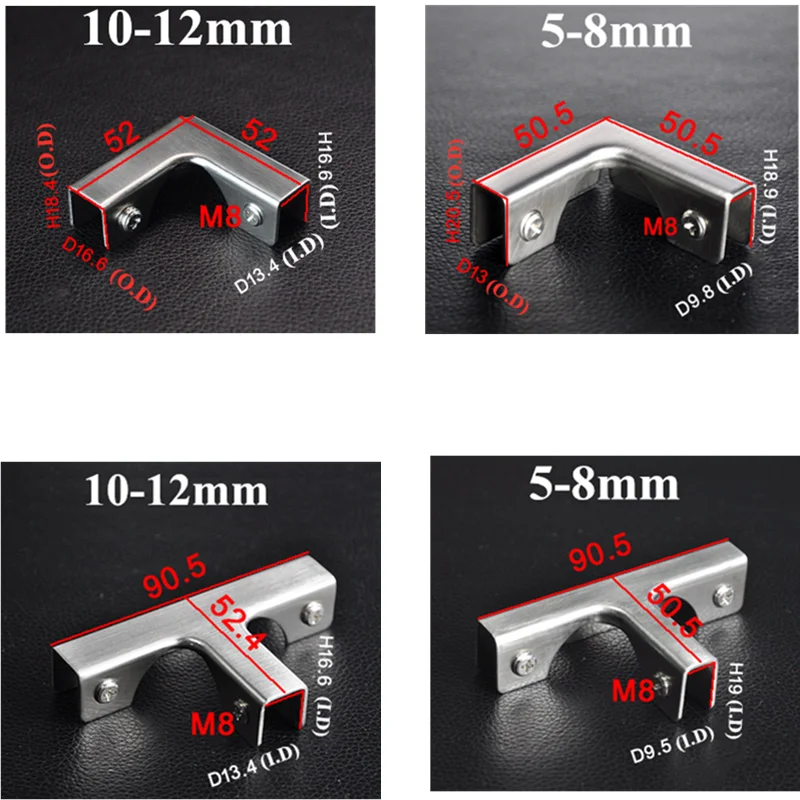 L T type right angle fixed clip cabinet combination connecting piece fish tank Glass Fixed For 5-12mm Furniture Hardware 1 Pcs
