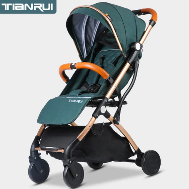 baby stroller foldable easy to carry high landscape baby infant pram carriage