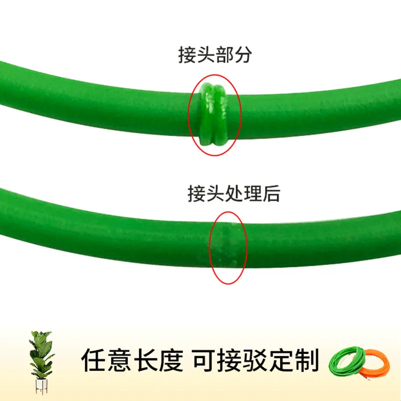 5Meters Polyurethane Belt PU Round Belt With Green Meltable Cord
