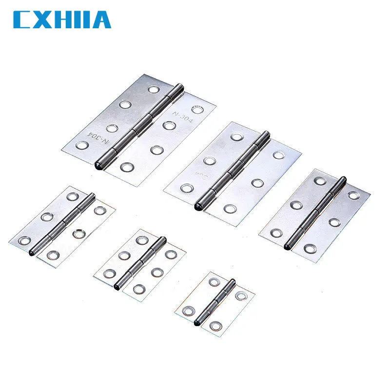 CXHIIA Stainless Steel Small Hinge Multi-Specification Muffler Door And Window Hardware Accessories Cabinet Wardrobe