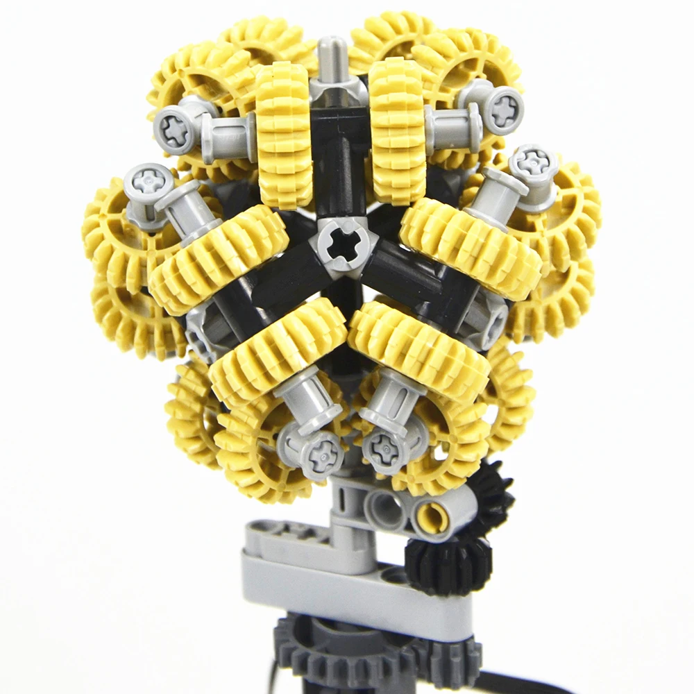 MOC Bausteine Selbst-Verriegelung Ziegel Technische teile Technische Getriebe Ball kompatibel mit Lego 3649 18575 für kinder jungen spielzeug