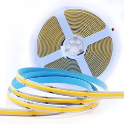 RA90 High Density 12V 24V LED Strip Light IP20 IP67 Waterproof 320/384/528/608 LEDs/m Tape Diode Soft COB 12 24 V Volt LedStrip