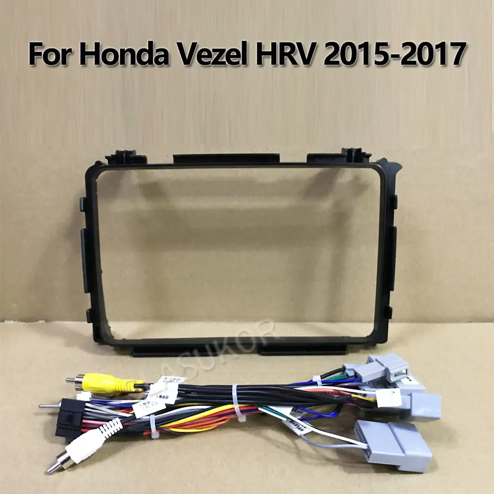 

For Honda Vezel HRV HR - V HR V 2015 2016 2017 Wires Board Control CANBUS Work Stereo Panel Dash Installation DVD Frame 2din