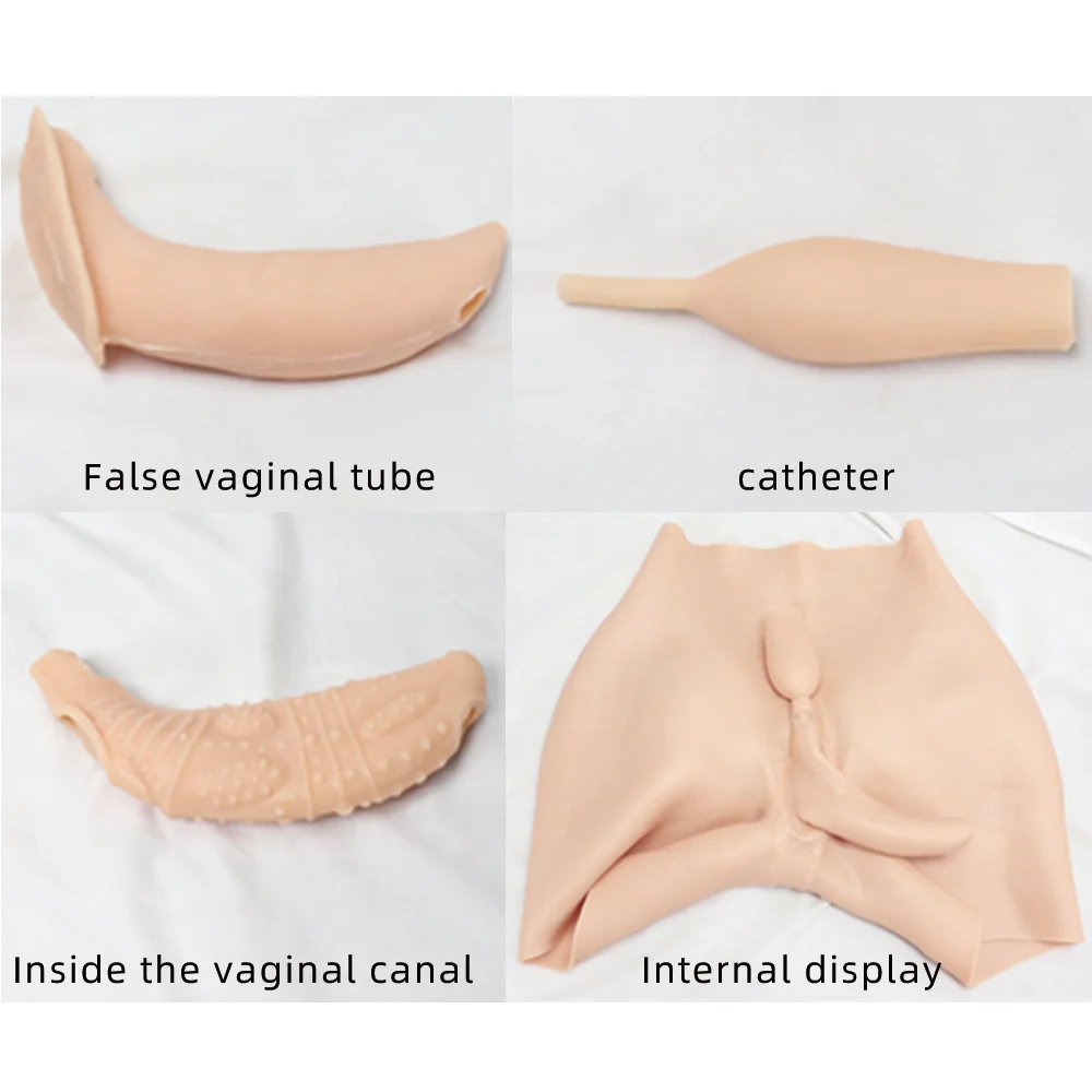 Silicone Underwear Realistic Pussy Fake Vaginal pants For Crossdresser Transgender Shemale Darg queen Hide Penis Lift Buttom