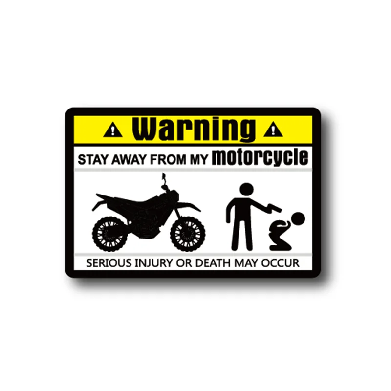 Funny Dont Touch Warning Mark Text Unique Decal Car Sticker Decals for Motorbike Motorcycle 8cmx5.3cm