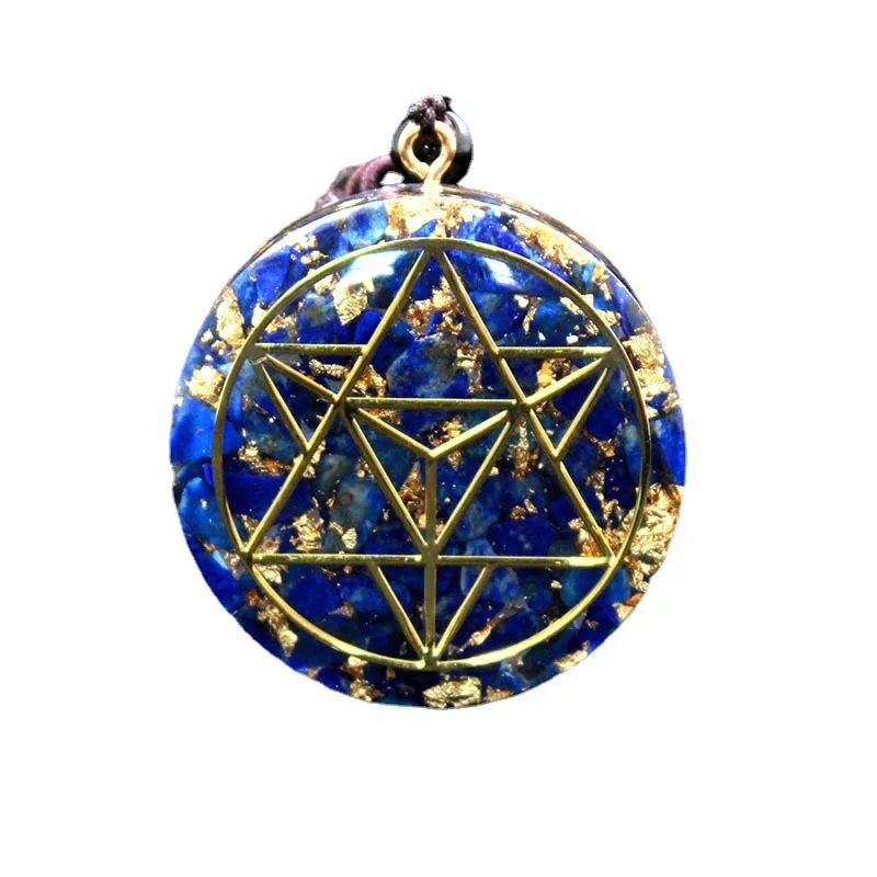 Orgone Pendant Natural Crystal lapis lazuli Seven Chakra Pendant Necklace Jewelry Gifts For Women Men Orgonite