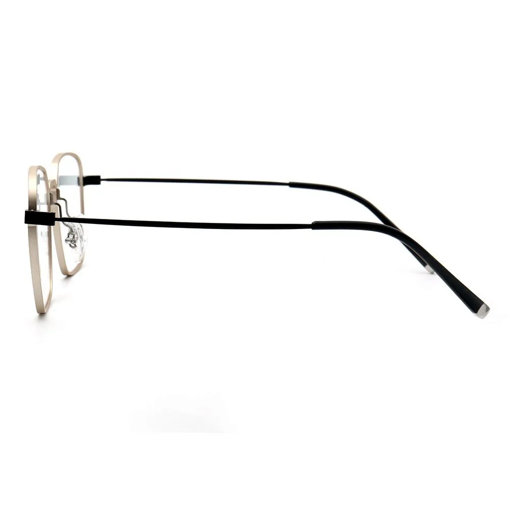 Aluminum Sunglasses Style Optical Frame Prescription Men Square Vintage Eyeglasses Glasses Designed Spectacle 8074
