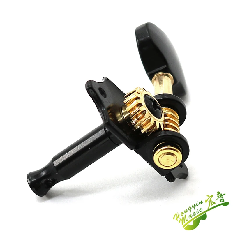 Taiwan Guitar String Tuning Pegs Tuners Machine Heads classics open type  retro for Folk Acoustic Guitar 3L 3R black