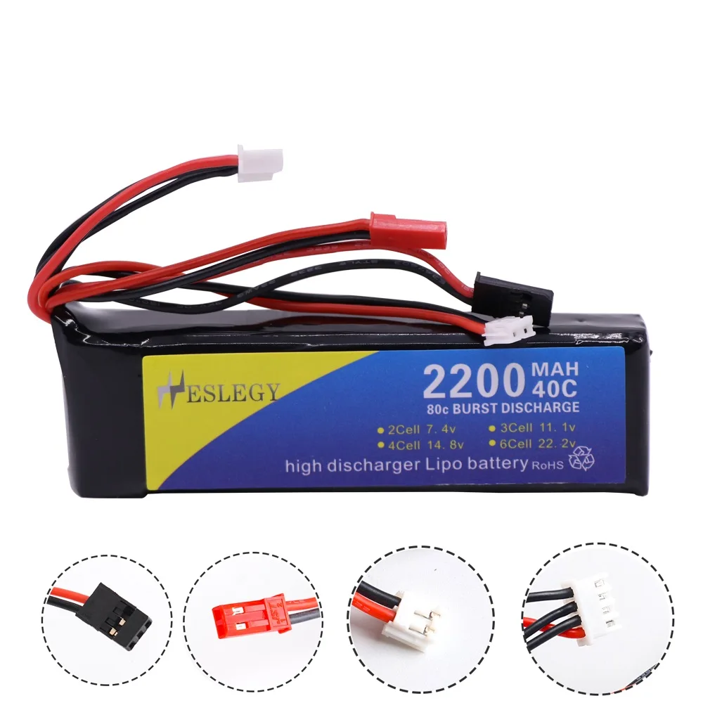 Walkera DEVO 7 DEVO 10 DEVO12E F12E WFLY9 RadioLink AT9 AT10 송신기 완구 부품 용 Lipo 배터리, 11.1V 2200mAh RC 배터리