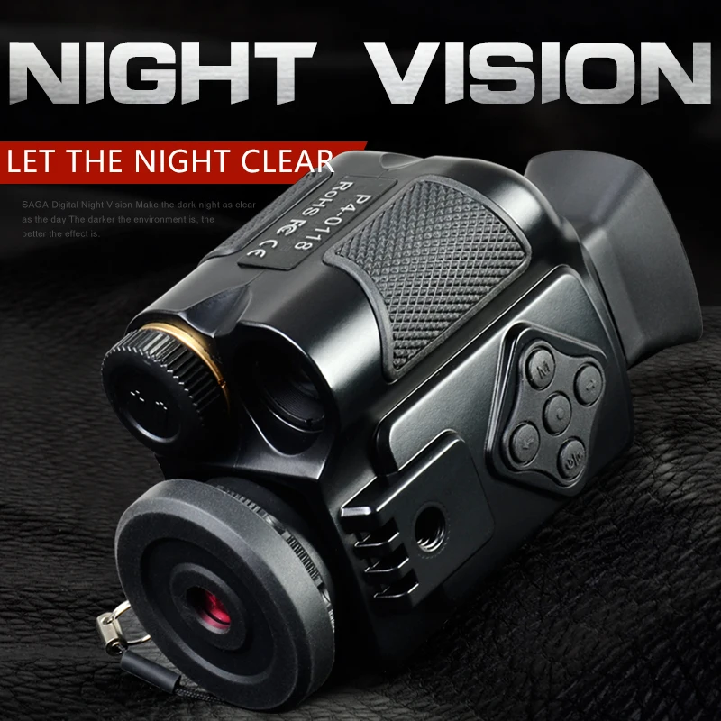 SAGA Mini Digital Infrared Night Vision Monocular Scope 5 Zoom Visor Imager for Hunting Camping Outdoor Hunter Telescope