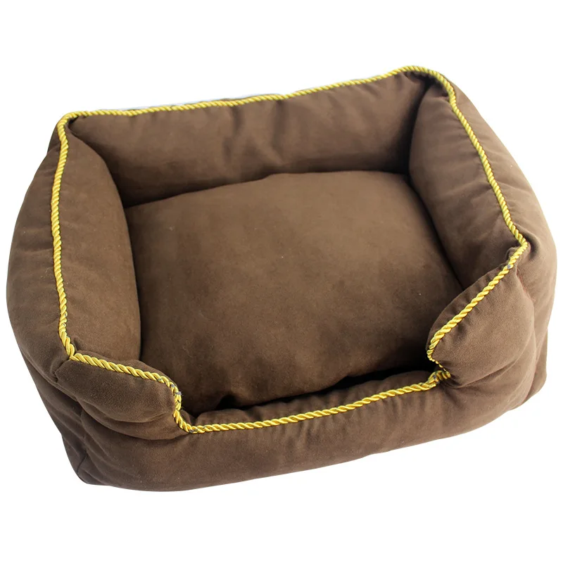 

Suede Removable Dog Kennel Pet Products Dog Bed Cat Kennel Dog Pad Dog Kennel Large, Medium and Small Dogs Autumn and Winter