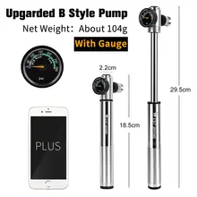 Portable Bike Pump 150PSI with Presta and Schrader Valves #6