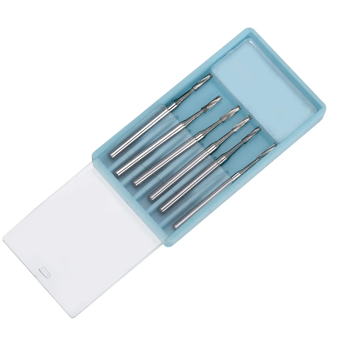 6 Stück/Box AZDENT Dental Chirurgische Wolframkarbid-Bohrer 1,6 mm Länge 25 mm 557 FGOS FG-557XL Zahnärztliche Instrumente – Detail 5