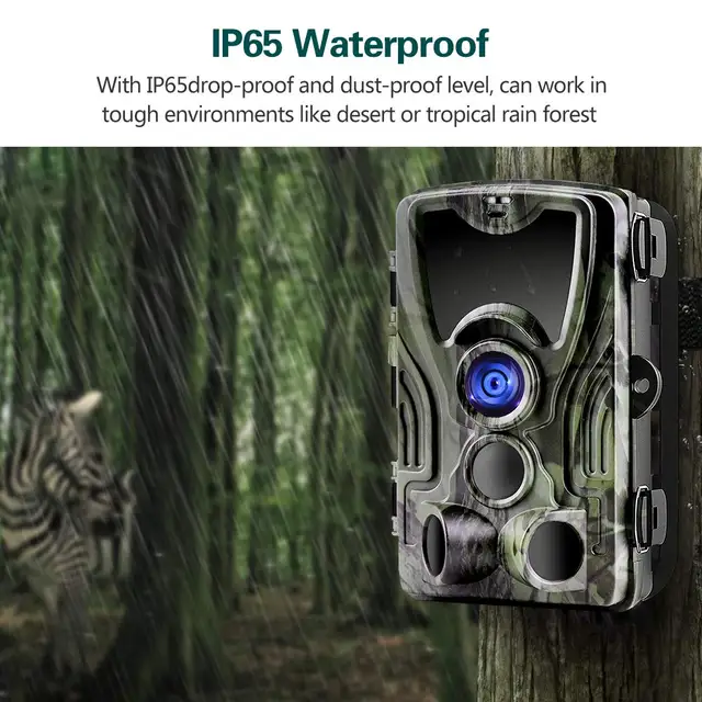 HC801A Trail Hunting Camera 20MP 1080P Wildlife Surveillance IP65 Waterproof PIR Sensor Tracking Camera for Outdoor Security 4 HC801A Trail Hunting Camera 20MP 1080P Wildlife Surveillance IP65 Waterproof PIR Sensor Tracking Camera for Outdoor Security 4