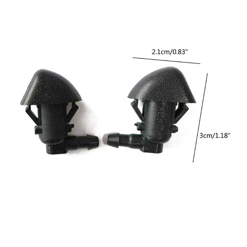 Front Windshield Wiper Washer Jet Hood Nozzle Sprayer 2Pcs Connector Kit for 2009–2015 Honda-Pilot 76810-SZA-A01ZA