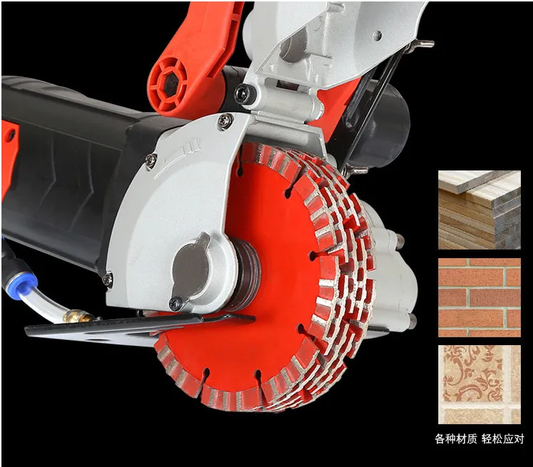 Machine à rainurer pour installation hydroélectrique, 4800W, sans poussière, pour découpe de mur de béton