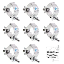 헤비 듀티 알루미늄 합금 무대 조명 O 클램프 마운트 후크 액세서리 무대 조명 클램프 220bl 부하 용량; 48-51mm 파이프 직경