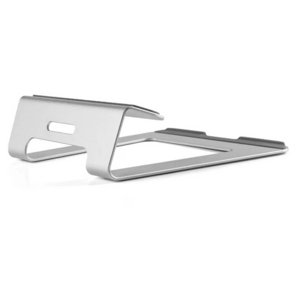 حامل كمبيوتر محمول من الألومنيوم ، مبدد للحرارة ، فضي ، قاعدة دعم لجهاز Macbook iPad Pro 11-15 بوصة