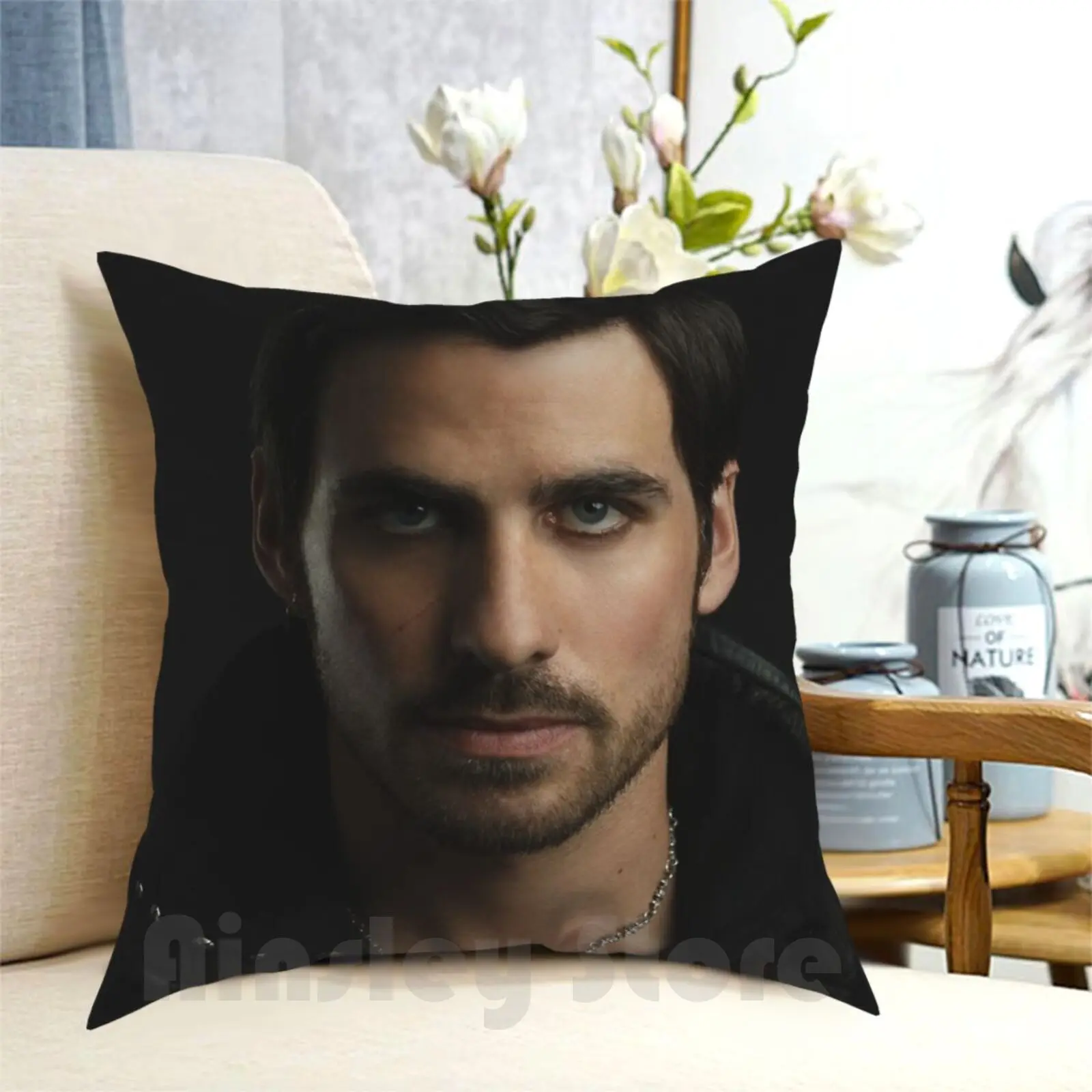 Colin O'Donoghue As Captain Hook Pillow Case Printed Home Soft DIY Pillow cover Colin Odonoghue Captain Hook Killian Jones