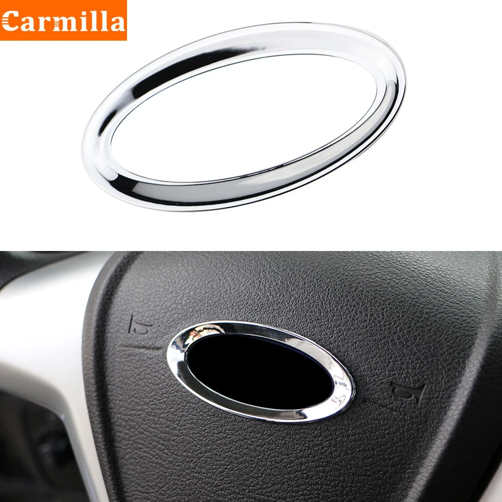 Car Styling, Steering Wheel Paillette Decoration Box Ring Case for Ford Focus 2 MK2 Focus 3 MK3 4 Fiesta Mondeo Ecosport Escape