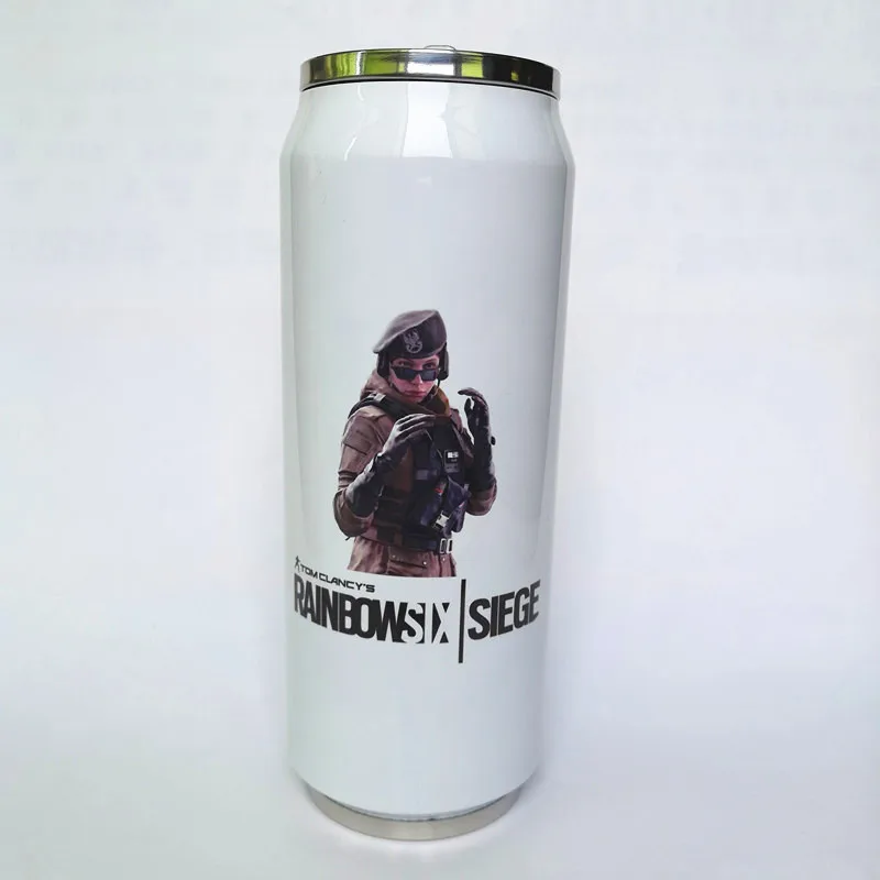 500ML Cola Can Customized Print Name Photo LOGO Insulated Thermos Stainless Steel Vacuum Bottle Keep Water Cold Portable Gift