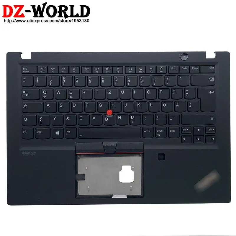 

New Original Shell Palmrest Upper Case With DE German Backlit Keyboard for Lenovo Thinkpad T14s Gen1 Laptop C Cover 5M10Z41386