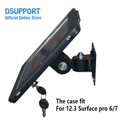 Fit for 12.3 Surface Pro 6/7 Aluminum Alloy Tablet PC wall mounted Anti Theft design Display Stand