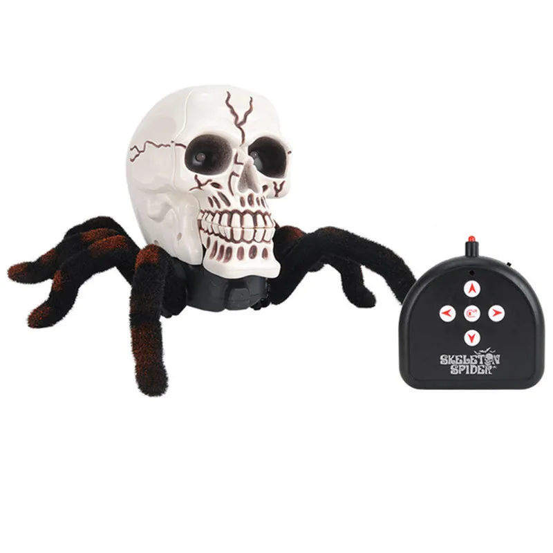 High Simulation RC Tarantula Spider Remote Control Animal Robot Toy Eye Flash Light Trick Terrifying All Round Walking Spider To