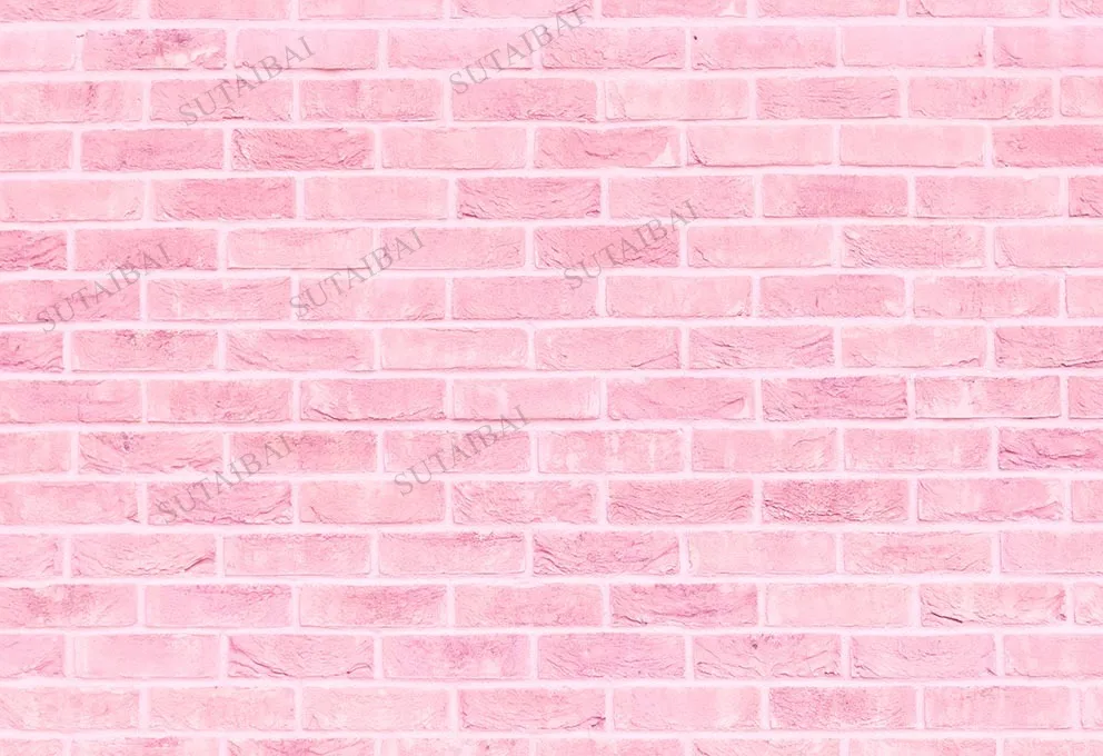 Pink Brick Wall Vintage Backdrop Vinyl Photography Backdrops Photographic Background Photo Studio Photophone Photozone