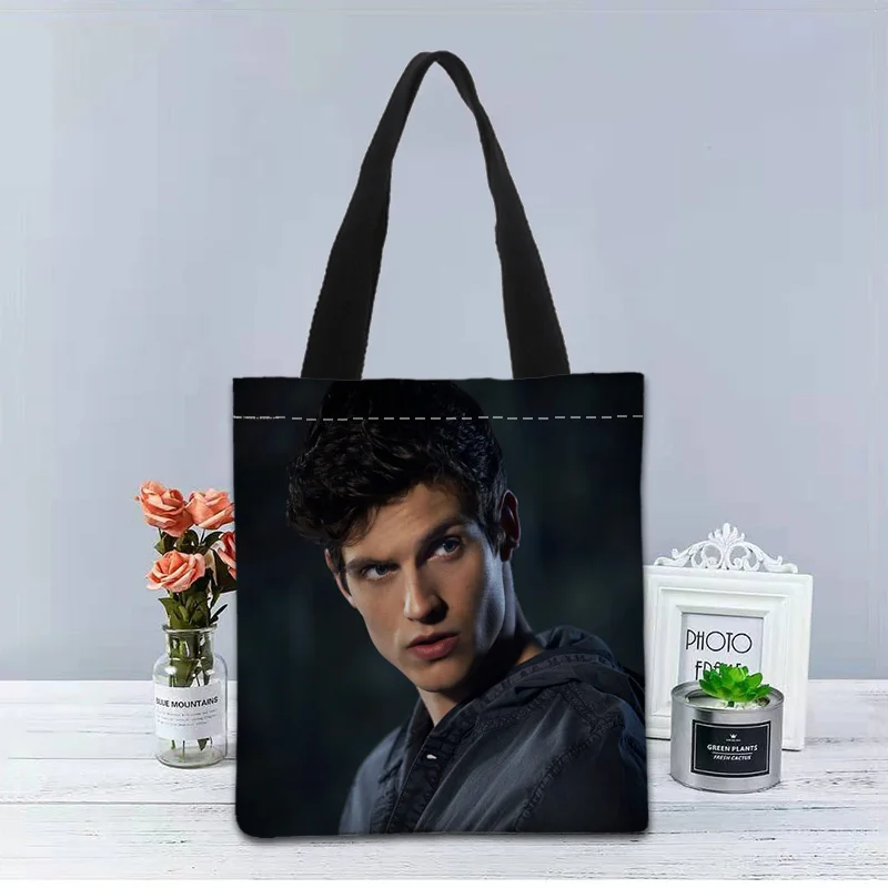 

Daniel Sharman Handbag Foldable Shopping Bag Reusable Eco Large Unisex Canvas Fabric Shoulder Bags Tote Grocery Cloth Pouch 1214