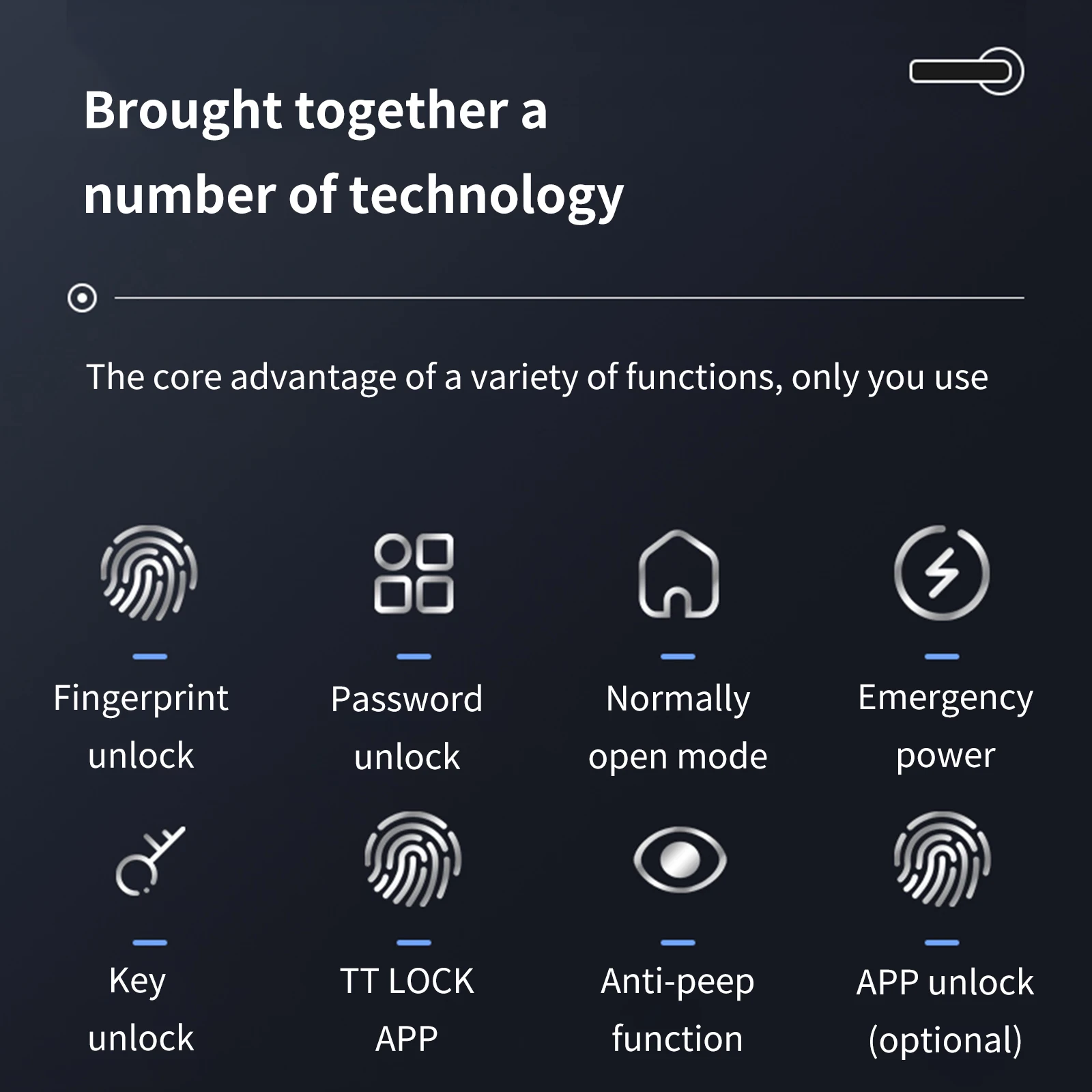 New Super Security Fingerprint Door Lock Smart Keyless Entry Biometric Keypad Password Lever Handle Lock App Control Electric