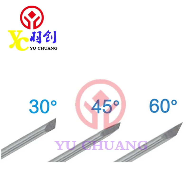 Roland Full Cutting Blade Cemented Carbide Blade Plotter Cutter Knife for Roland 30 45 60 Degree Knife Point Offset 0.25mm