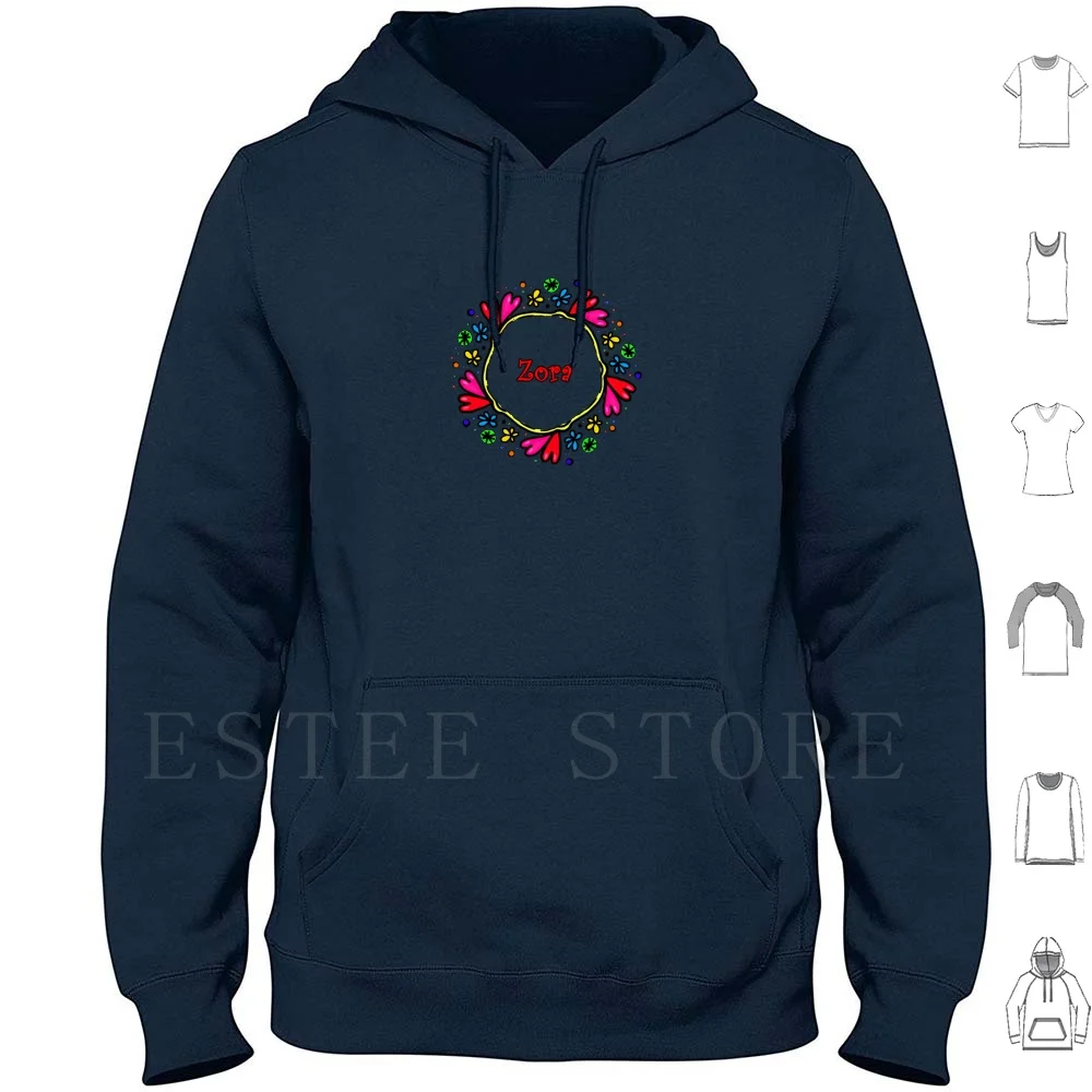 Cartoon Funk Zora Doodle Hoodies Long Sleeve Funky Personalised Personalized