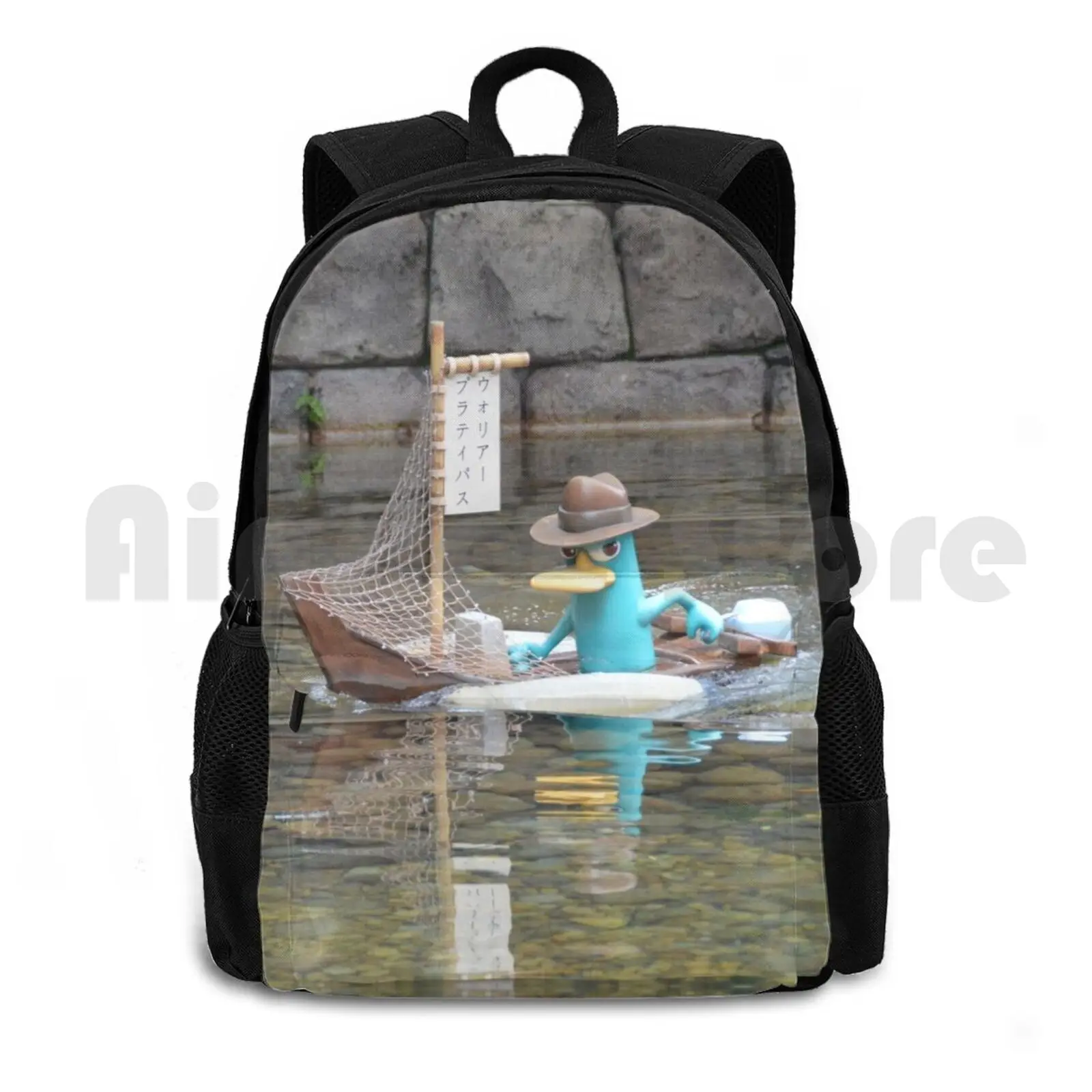 Perry Agent P Outdoor Hiking Backpack Waterproof Camping Travel Walt Animation Animation Pixar Pixar Animation Classic