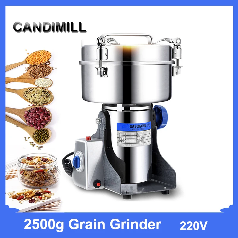 

CANDIMILL Swing Type 2500g Multifunction Dry Food Herbal Coffee Grinder Grain Spices Mill Grinding Machine Cereals Crusher