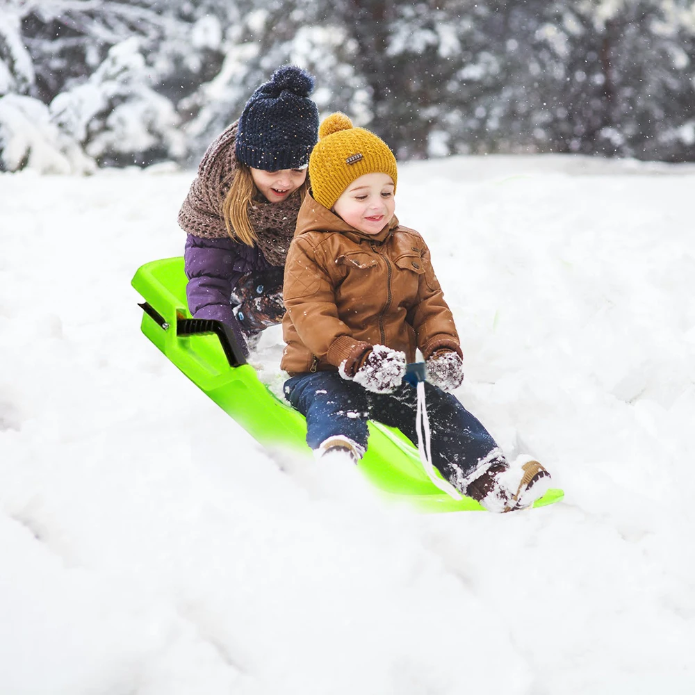 كبير الاطفال الكبار الثلوج زلاجة زلاجة زلاجة سحب حبل انحدار مجلس بنين بنات شتاء في الهواء الطلق لعبة ممتعة هدية الحاضر #6
