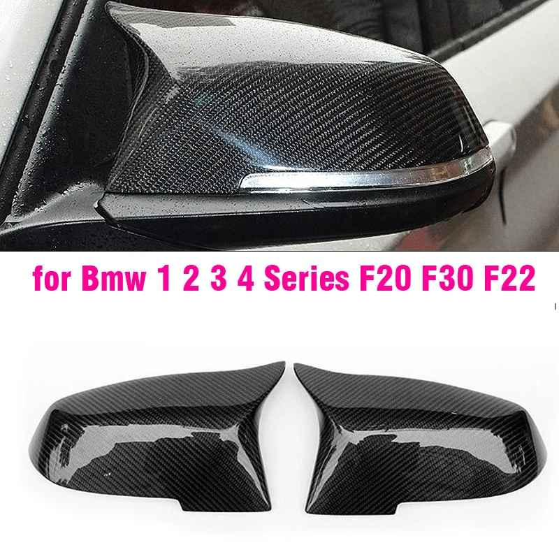 

Чехлы для зеркал заднего вида для Bmw 1 2 3 4 серии F20 F30 116i 118i 120i 125i 130i 320i 328i 330i задний вид из углеродного волокна глянцевый черный