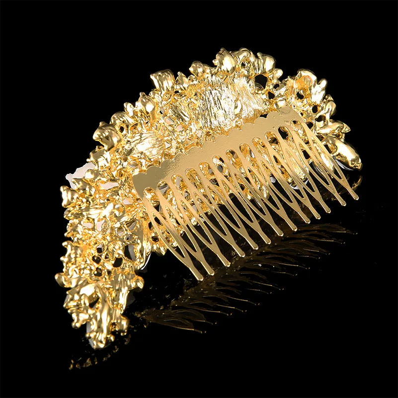 Clear Rhinestone Crystals Wedding Bride Bridal Hair Accessories 2020 Floral Hair Comb Head Pieces Hair Pins Jewelry Accessories