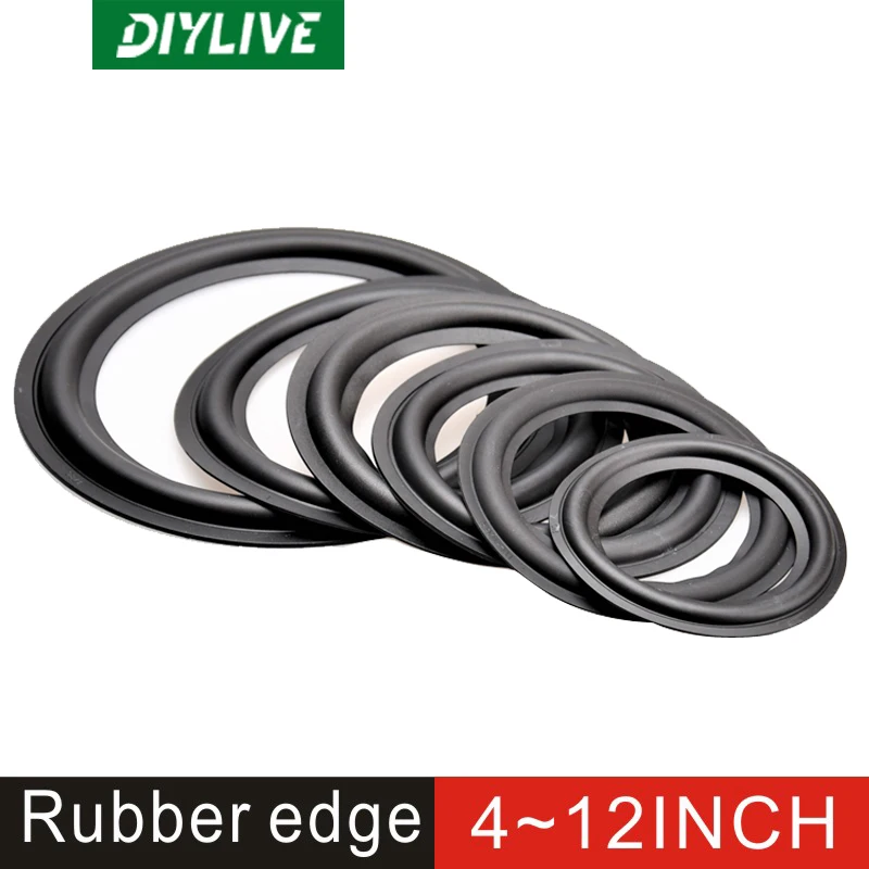 DIYLIVE 4 ~ 12-zoll gummi umlaufende folding ring subwoofer reparatur zubehör (100 ~ 300mm) 4 \