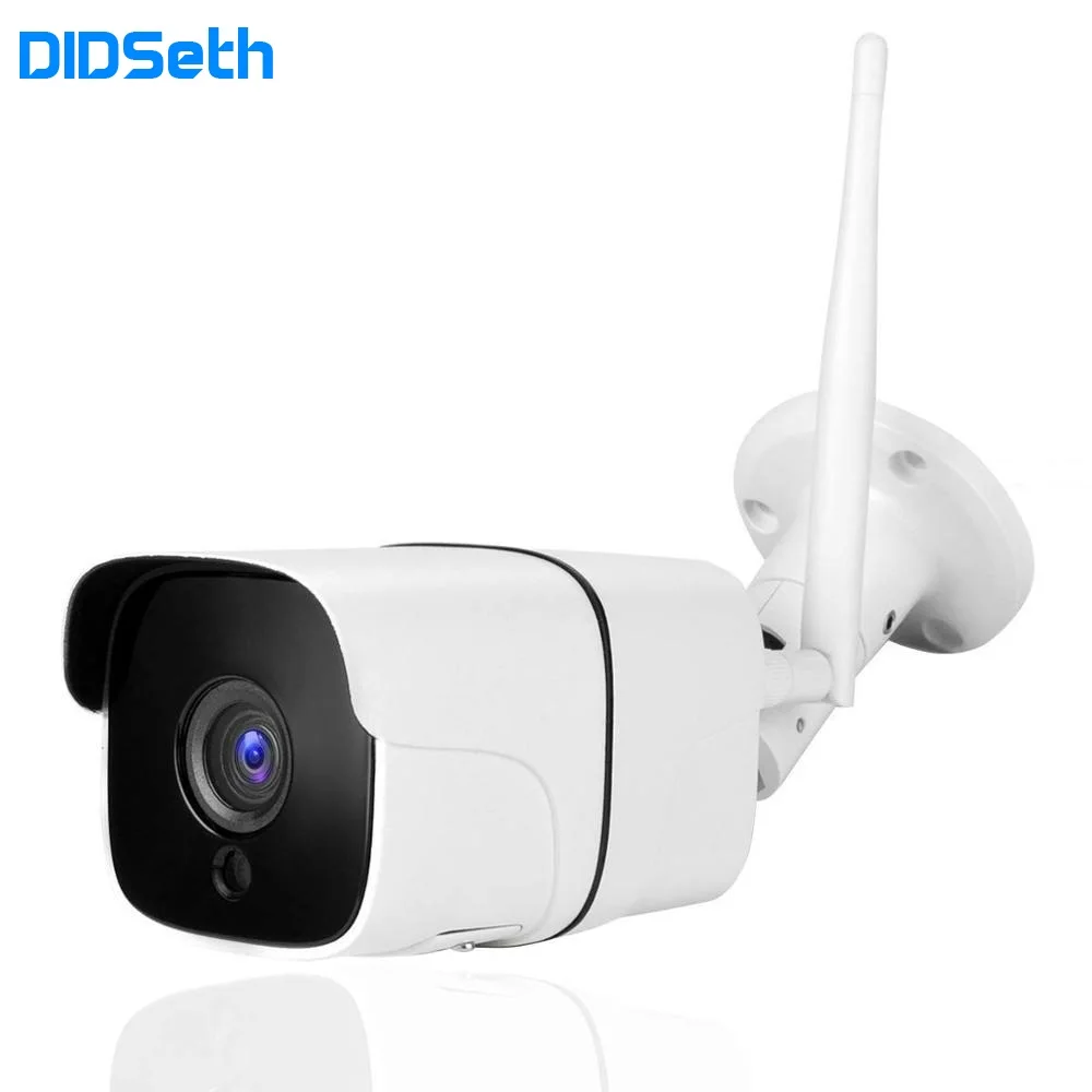 DIDseth HD 1080P Wireless SD Card IP Camera 2.0MP Two-way Wifi Security Camera Night Vision Metal Waterproof Outdoor Camera