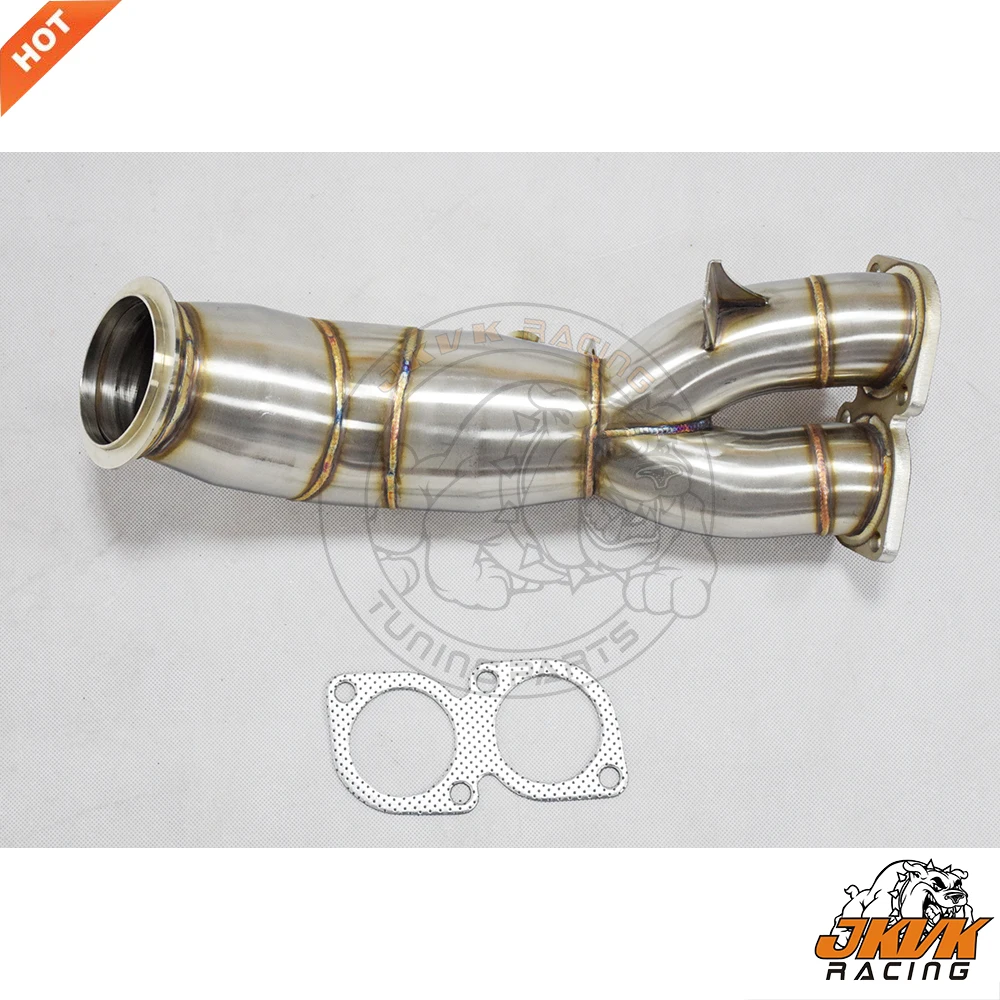 JKVK RACING 4.0'' SS304 3 series  E90 E92 135I 335I 335XI 2010-2013 N55 Catless DOWNPIPE