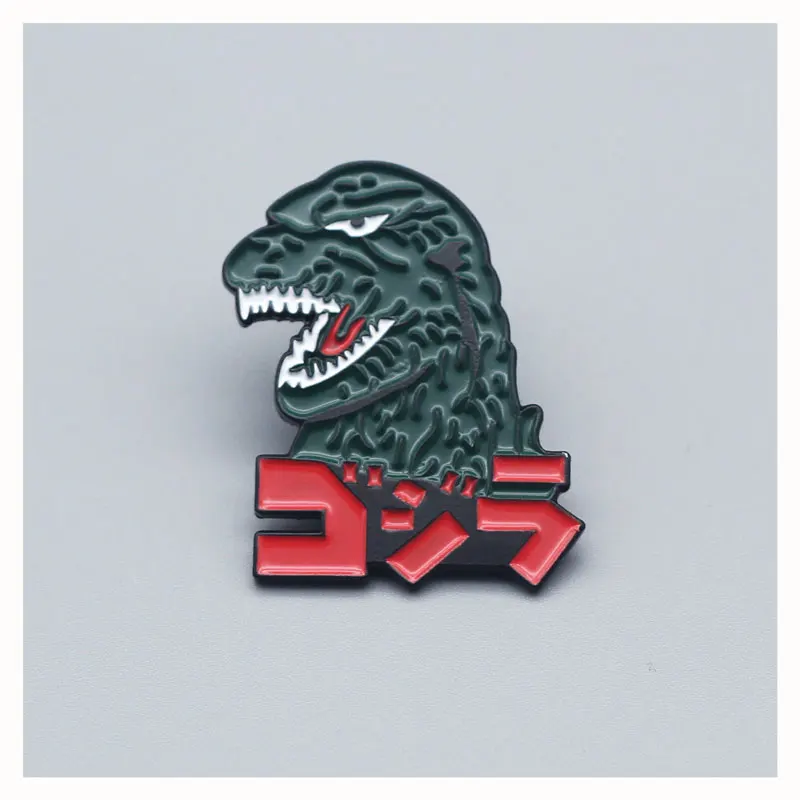 Animal Dinosaur Cartoon Comic Brooch Interesting Metal Enamel Badge Denim Jacket Backpack Pin Decoration Fashion Gift